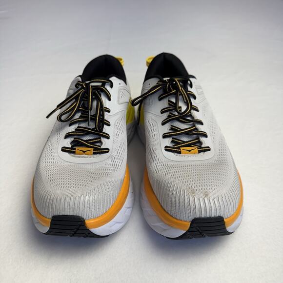 Hoka One One Bondi 7 Nimbus Cloud Radiant Yellow Running Sneakers Size 10 - Picture 3 of 10